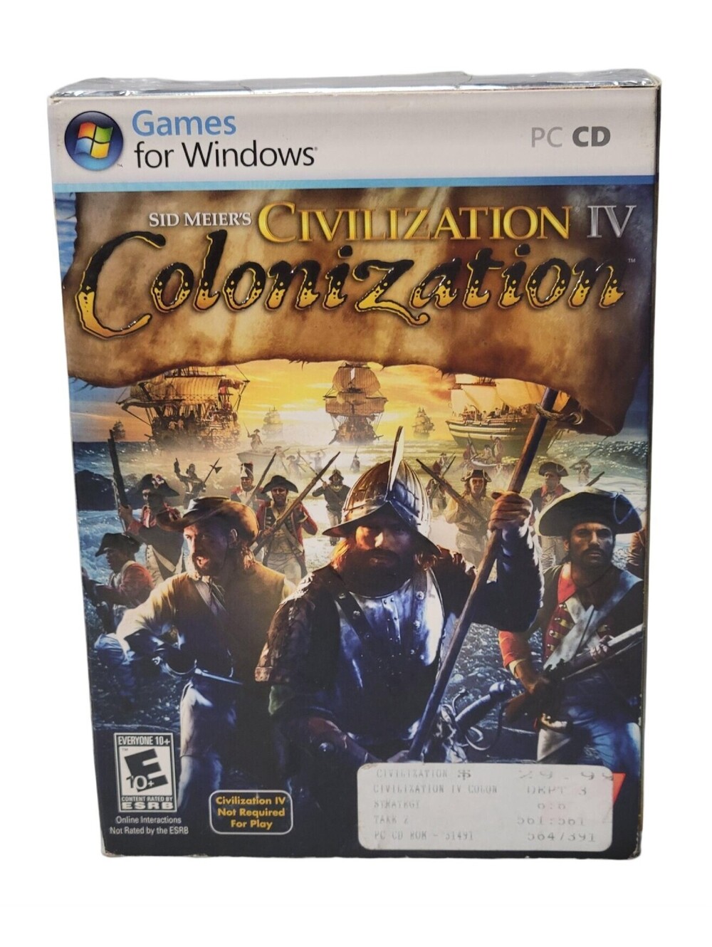 Did Meier’s Civilization IV Colonization Video Game Pc Cd-Rom New Sealed